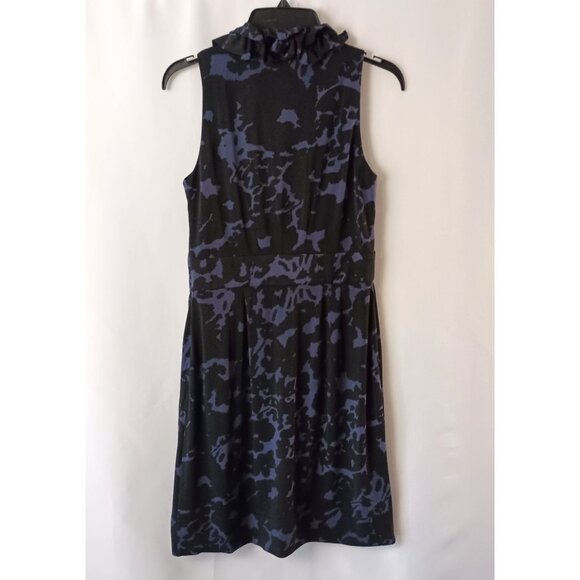 Taylor Floral Print Ruffle Dress Size 6 V-Neck Side Zip Stretchy Blend - Picture 10 of 10